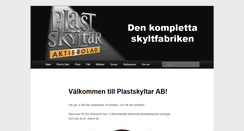 Desktop Screenshot of plastskyltar.se